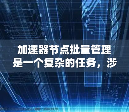 加速器节点批量管理是一个复杂的任务，涉及多个步骤和潜在的挑战。以下是一些关键步骤和建议