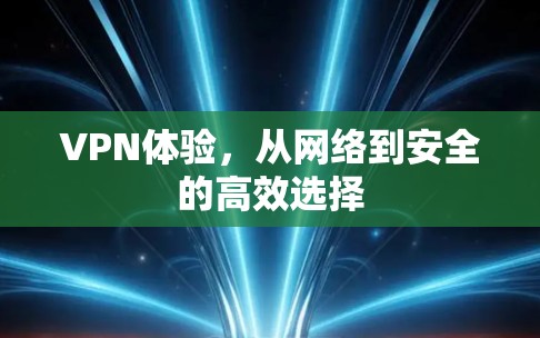 VPN体验，从网络到安全的高效选择