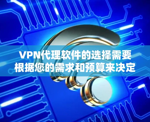 VPN代理软件的选择需要根据您的需求和预算来决定。以下是一个有条理的总结，帮助您做出选择