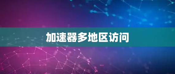 加速器多地区访问