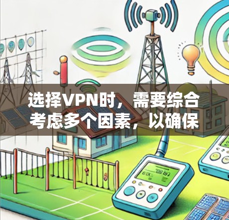 选择VPN时，需要综合考虑多个因素，以确保安全、效率和适用性。以下是详细的步骤和建议