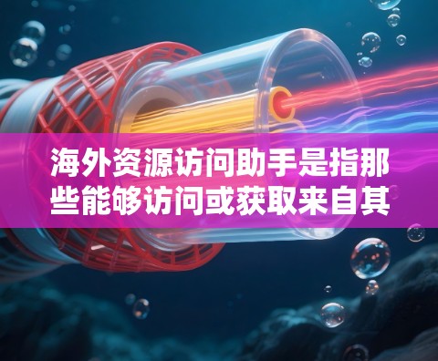 海外资源访问助手是指那些能够访问或获取来自其他国家或地区的资源的人。这些助手可以包括在线资源、物理资源、工具服务等。以下是对海外资源访问助手的详细分类和说明