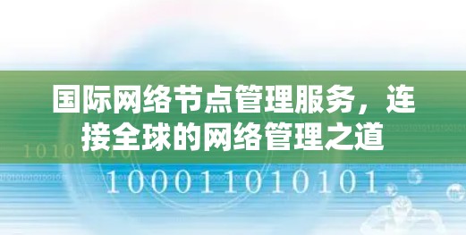 国际网络节点管理服务，连接全球的网络管理之道