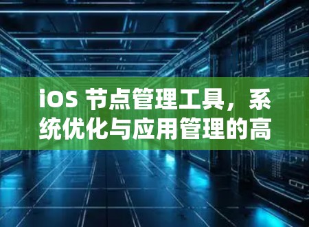 iOS 节点管理工具，系统优化与应用管理的高效解决方案