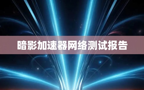 暗影加速器网络测试报告
