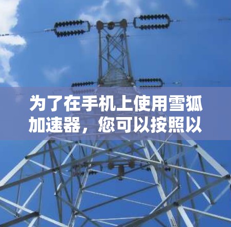 为了在手机上使用雪狐加速器，您可以按照以下步骤进行操作